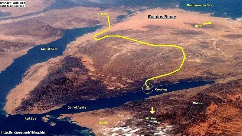 Goshen to Nuweiba Beach crossing site