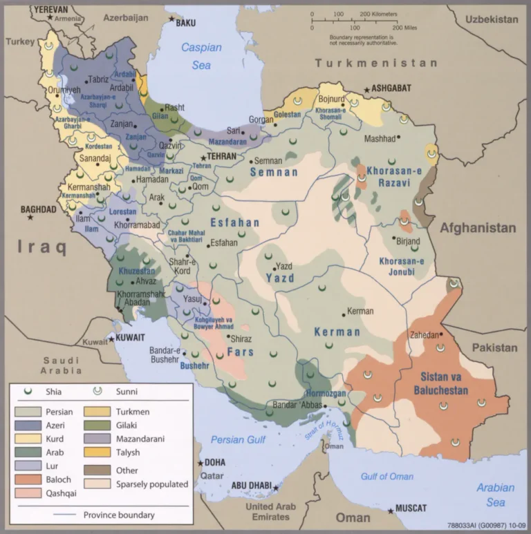 Iran's ethnoreligious distribution