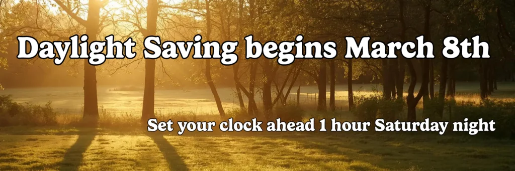 Daylight Savings time Spring 2026